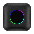 Square Tbox-Led Wireless CarPlay adapter dongle for cars with factory wired CarPlay systems.