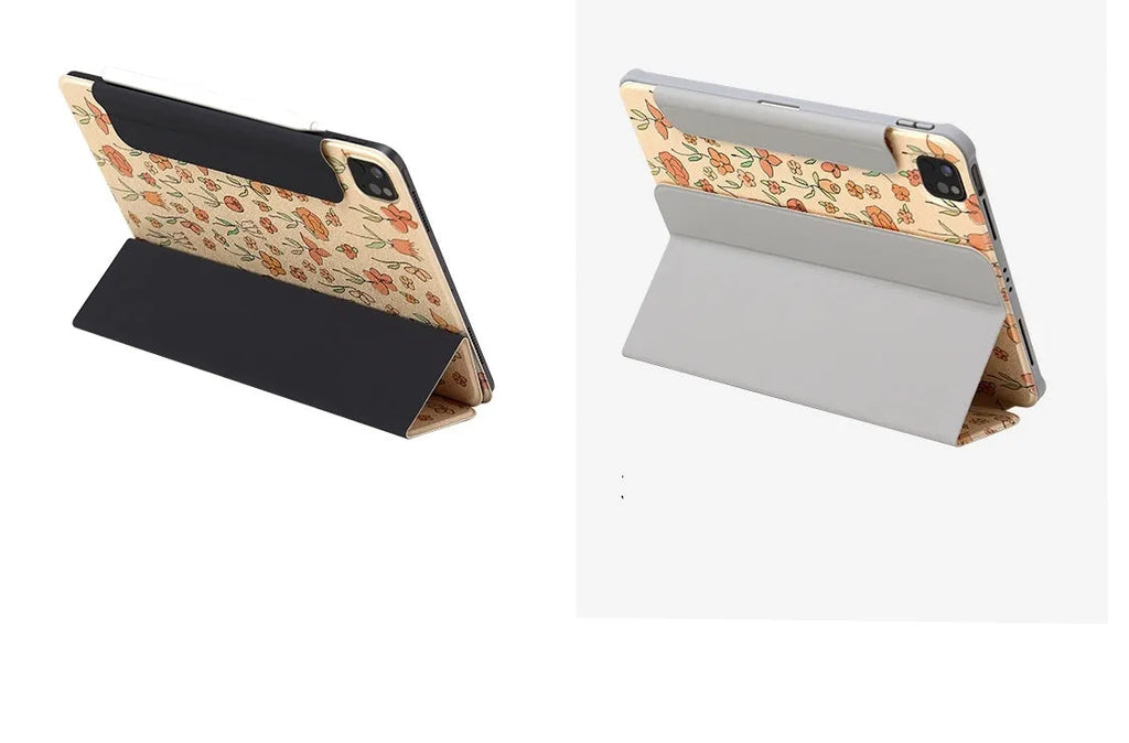 Microfiber leather tablet case with magnetic double-sided clip for iPad Air 5 10.9 inch