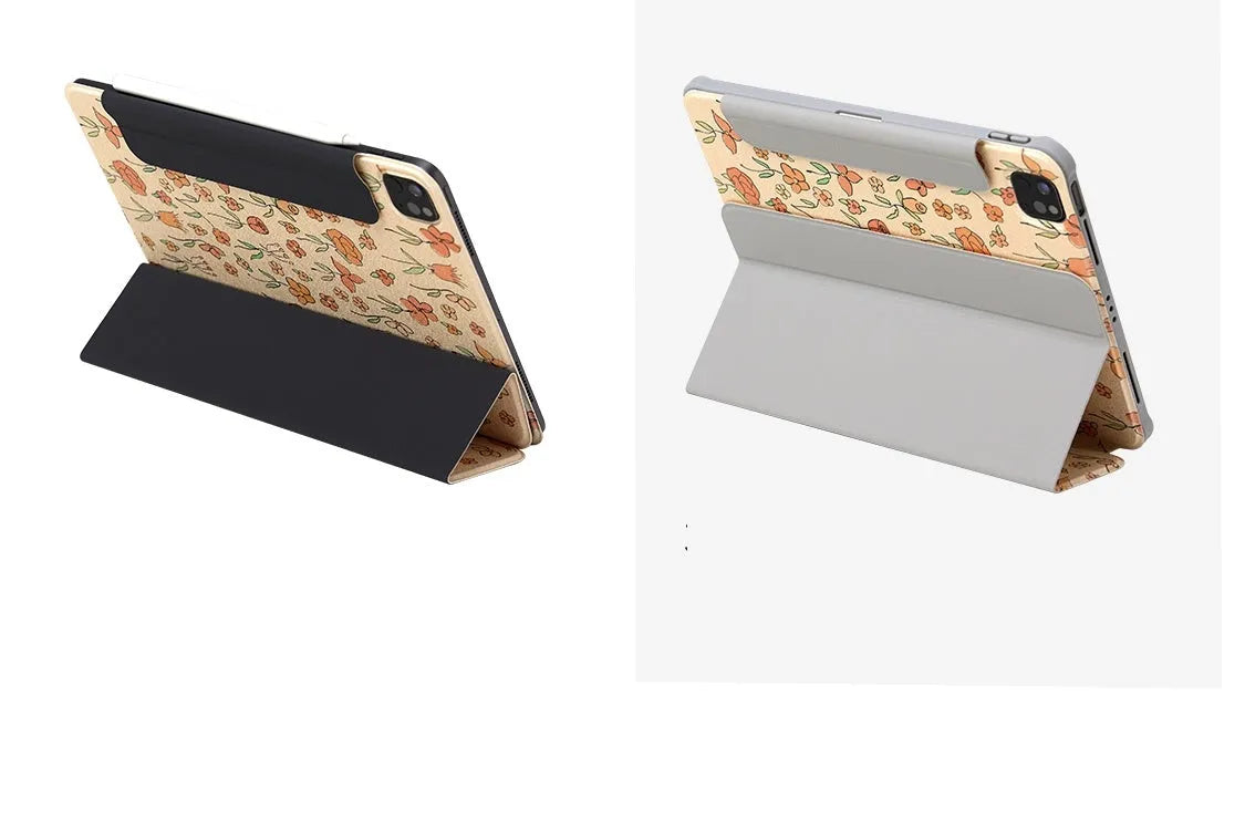Microfiber leather tablet case with magnetic double-sided clip for iPad Air 5 10.9 inch