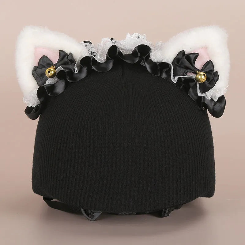 Cartoon plush fabric motorcycle helmet cover decorative accessory