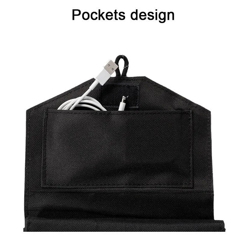 30W solar charging board folding bag portable USB panel with carabiner clips for outdoor camping