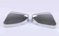 Pair of ABS plastic rearview mirror covers for Cadillac CT5 and CT6 cars in carbon fibre pattern finish.