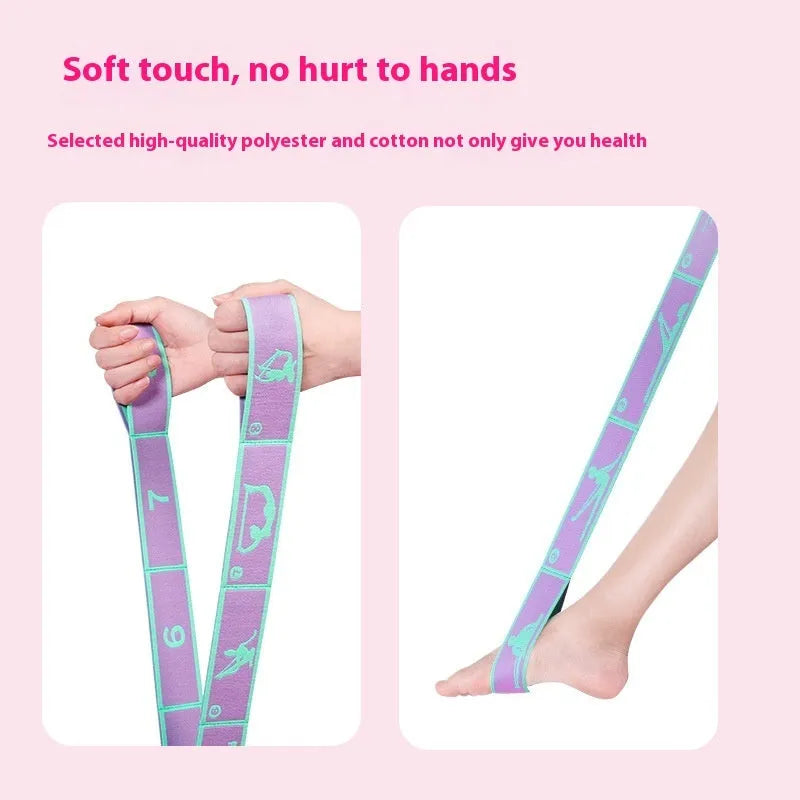 Digital eight-grid stretch belt for Latin dance and yoga in multiple colour options