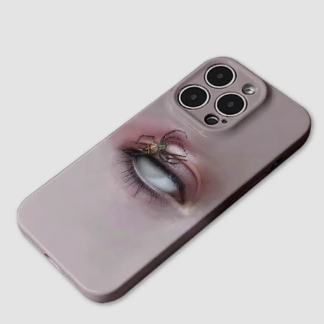 Dark heterochromatic spider design iPhone protective case for multiple models