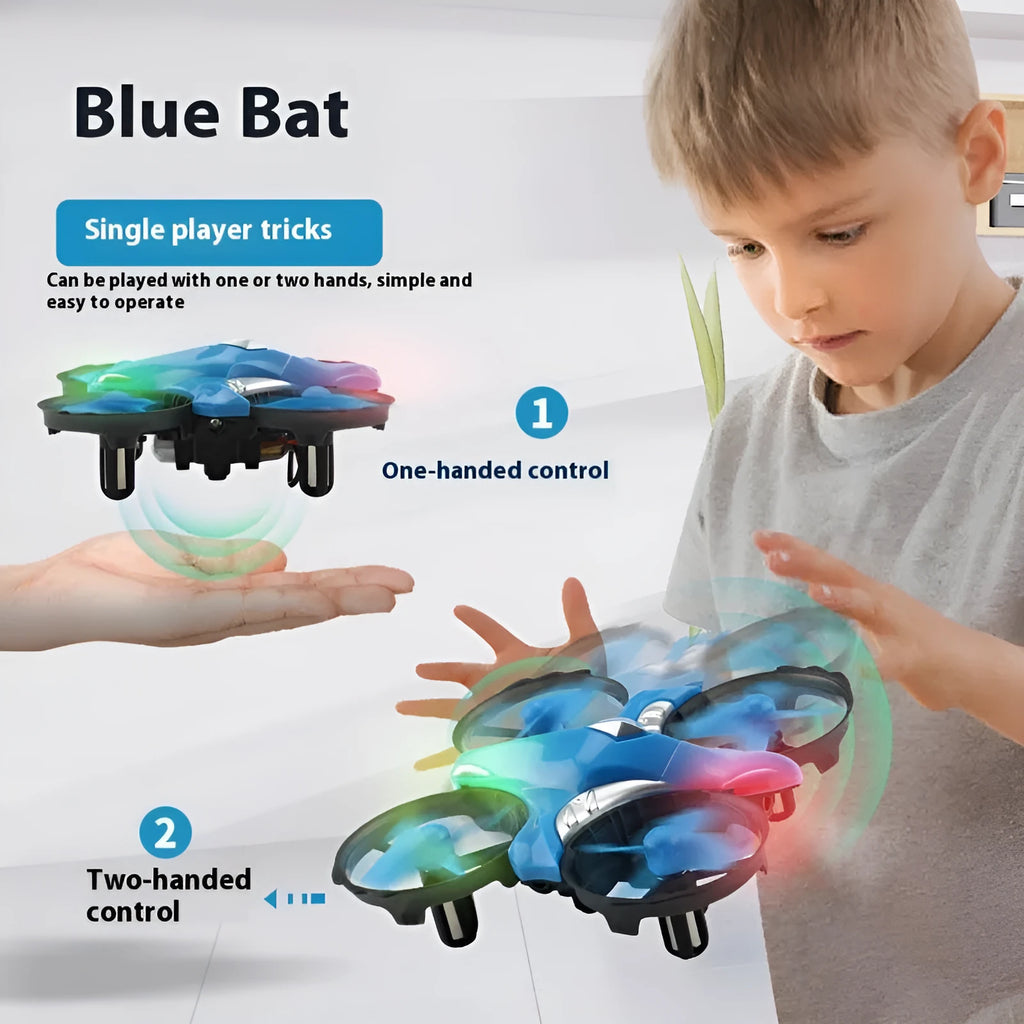 Four-axis UAV mini drone with intelligent gesture sensing, plastic body, under 30cm, available in induction version for teenagers