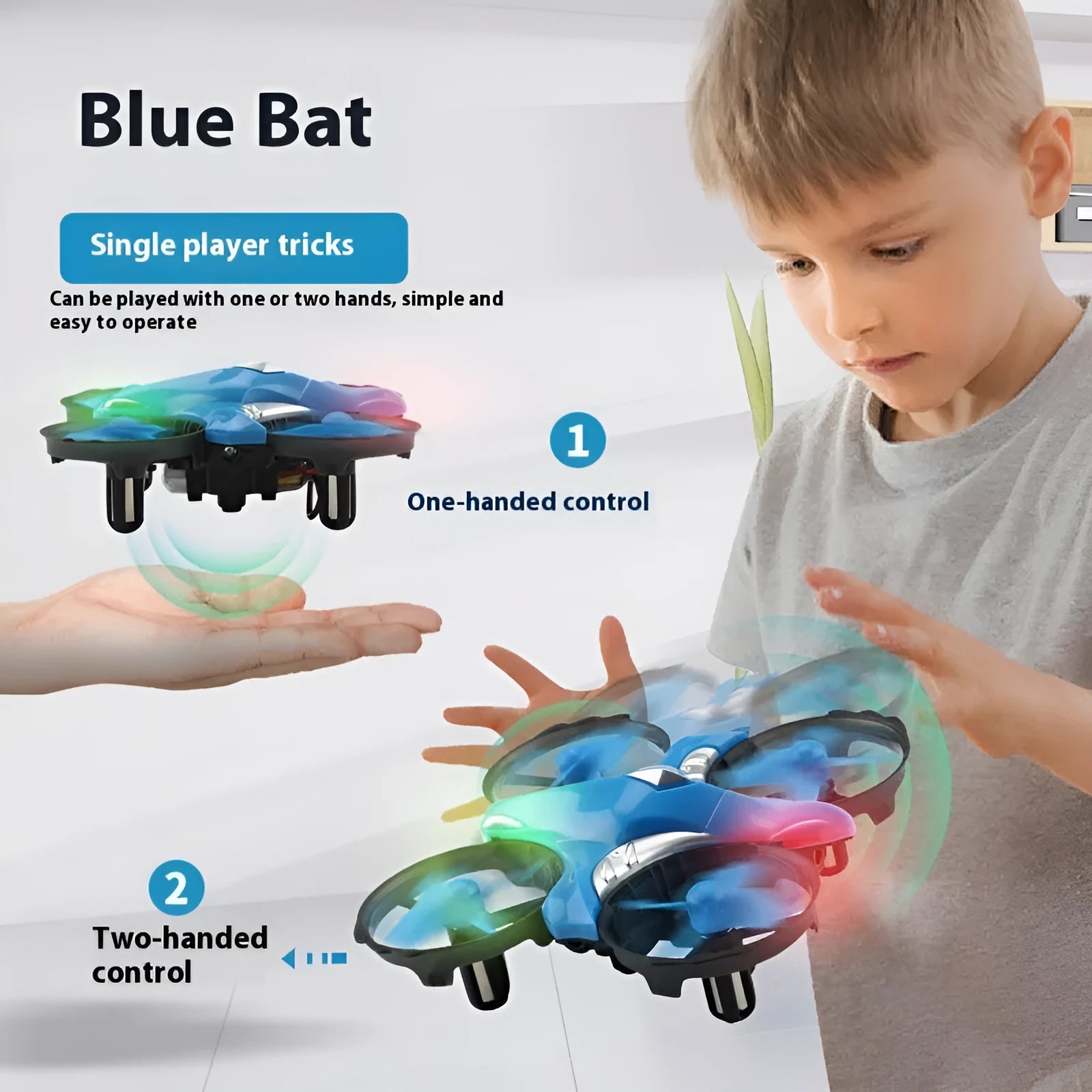 Four-axis UAV mini drone with intelligent gesture sensing, plastic body, under 30cm, available in induction version for teenagers
