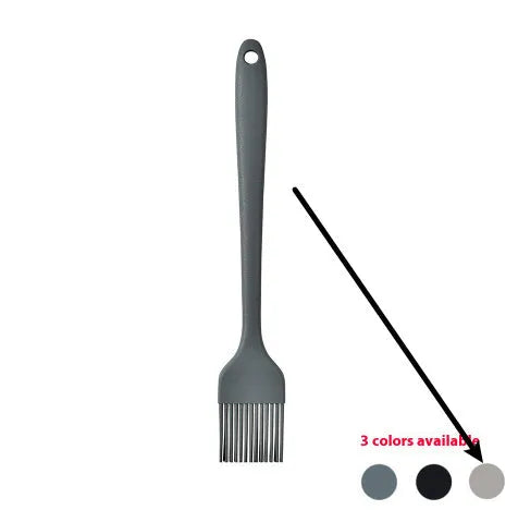12-piece silicone kitchen utensil set in rotating storage bucket, showing spatula, ladle, and other tools.