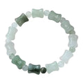 Tianshan Emerald natural chalcedony beaded bracelet with diamond jade stones and coconut shell beads