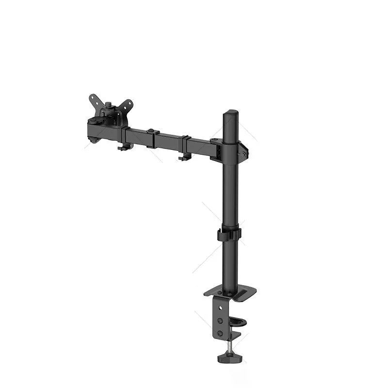 Computer monitor lifting rotating bracket in steel construction for 13-32 inch displays