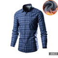 Men's solid colour fleece-lined cotton blend cardigan on a hanger, loose fit style.