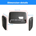 Car engine decorative cover and side air vent shroud kit in black or carbon fibre finish for Audi Volkswagen Mercedes BMW