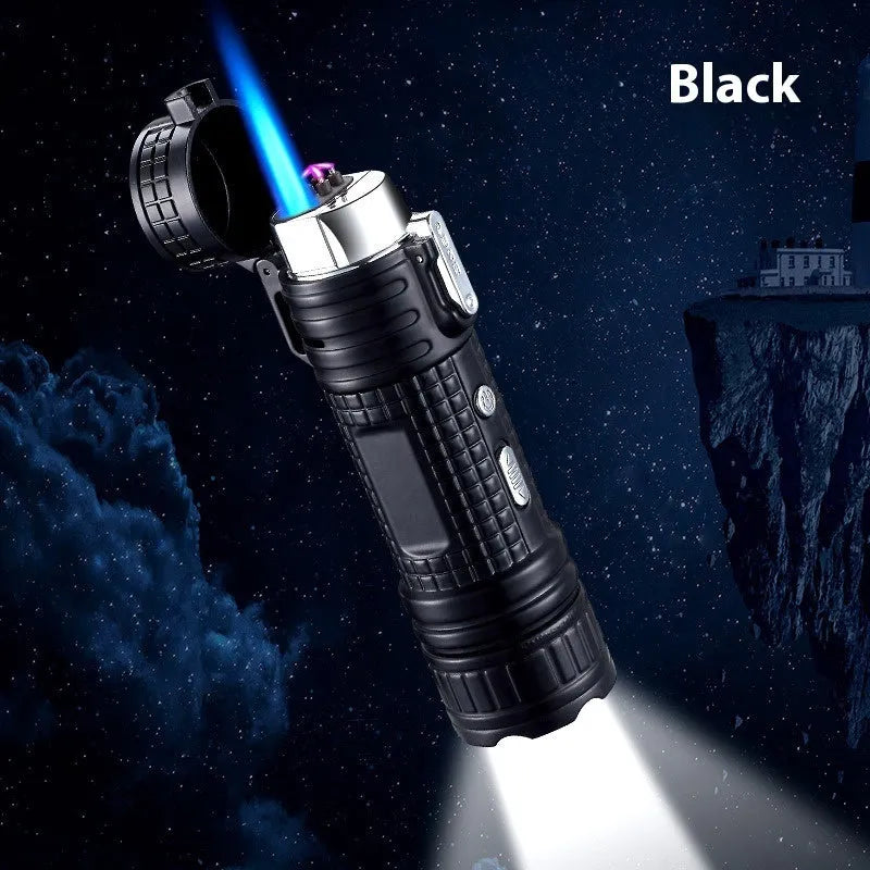 TH727 multi-function waterproof metal flashlight lighter in camouflage colour