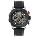 Men's octopus waterproof quartz watch with luminous display in black or blue colour options