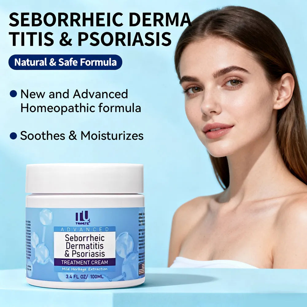 Seborrheic dermatitis cream tube 100ml for scalp psoriasis eczema treatment