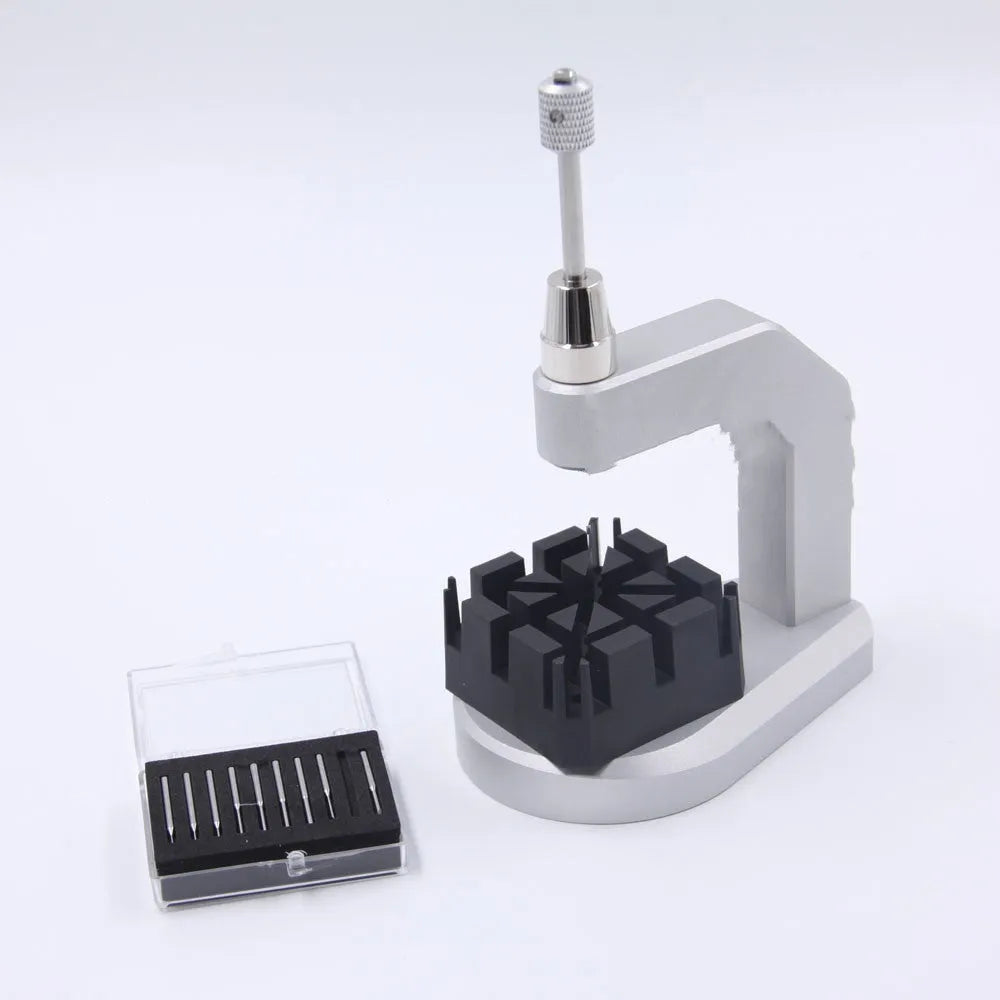 Silver tool steel press strap removal tool with 0.50-1.60mm blade for watches and jewellery
