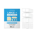 Clear acne patches with tea tree oil and mint leaves in 120-pack packaging