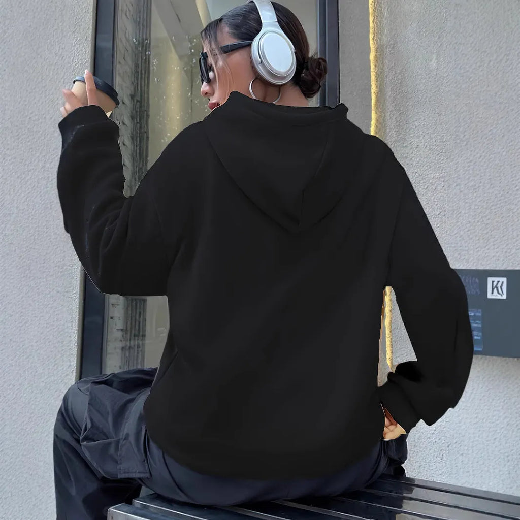 Casual Long Sleeved Printed Kangaroo Pocket Hoodie for Men Youths Polyester Pullover Hooded Sweatshirt Loose Fit Black White Light Gray Kagi S M L XL XXL XXXL XS Four Seasons Leisure Wear