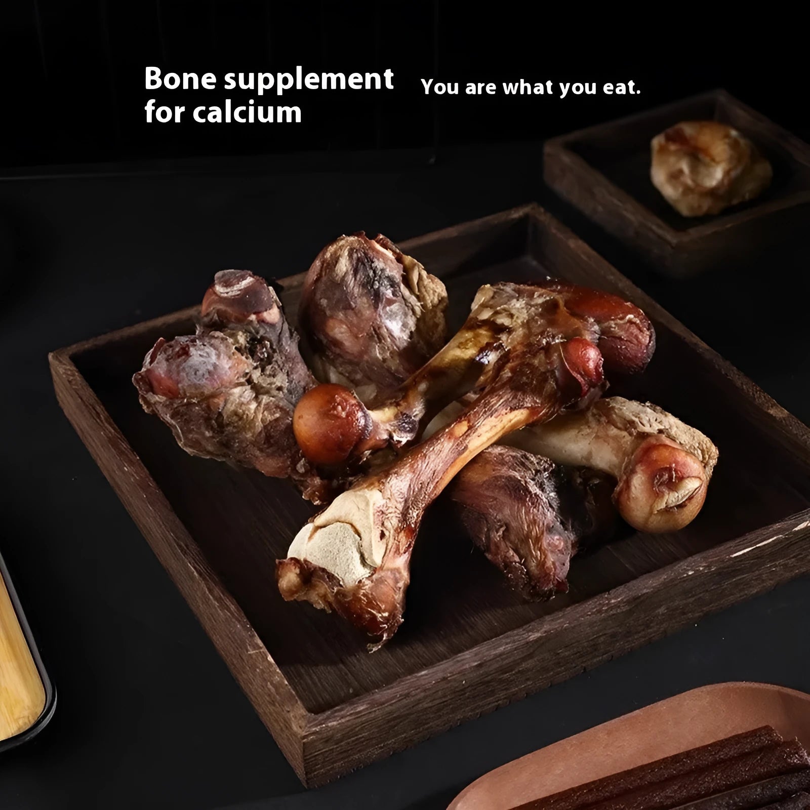 Large roasted ox bone flavoured puppy chew for teething and teeth cleaning.
