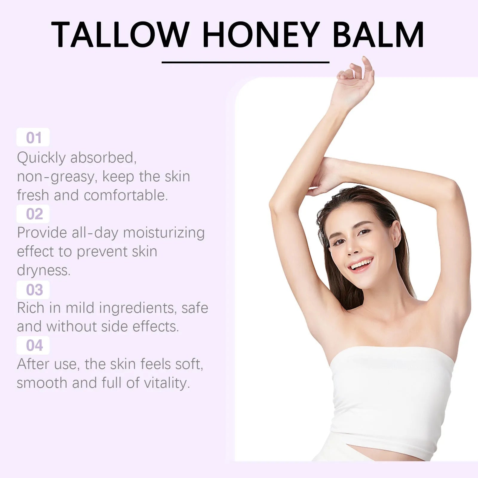 57g jar of tallow honey skin repair moisturising cream with zinc oxide and titanium dioxide