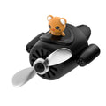 Cartoon airplane-shaped plastic car air vent clip with aromatherapy function in four colours.