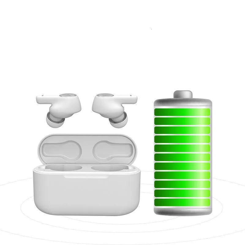 Waterproof true wireless Bluetooth sports headphones in white or black colours
