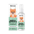 120ml bottle of mint pet oral spray with pump for dog and cat dental care.