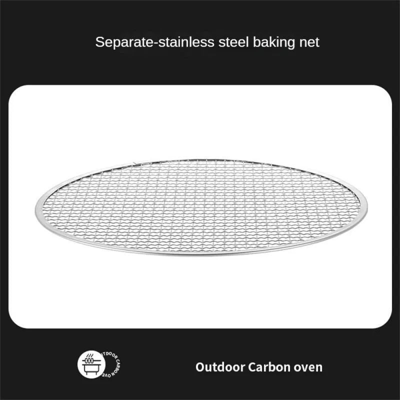 Portable stainless steel barbecue grill with detachable components and storage bag