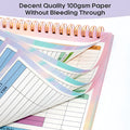 B5 spiral-bound wealth management notebook with PP cover for budget tracking