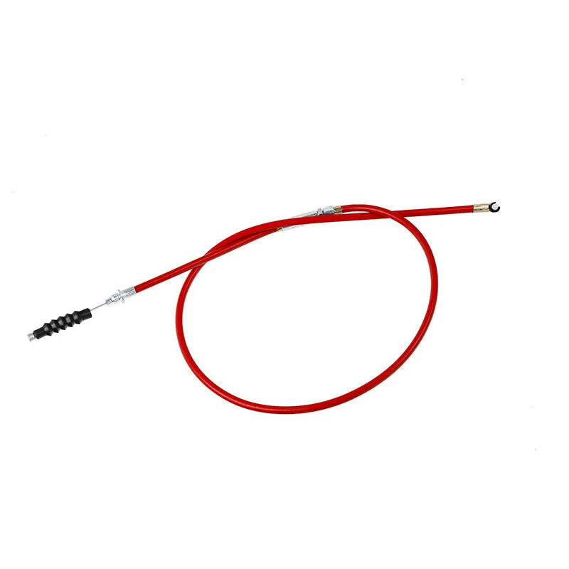 Scramble motorcycle ATV clutch and accelerator cable in black, blue, red or yellow colours for 110-125cc Apollo models