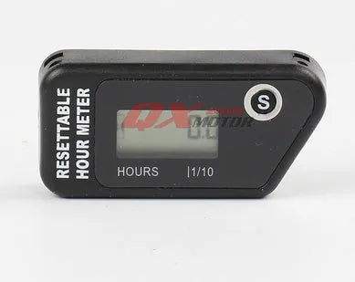 Black YSDS waterproof electronic LCD timer for vehicle and lawn mower maintenance