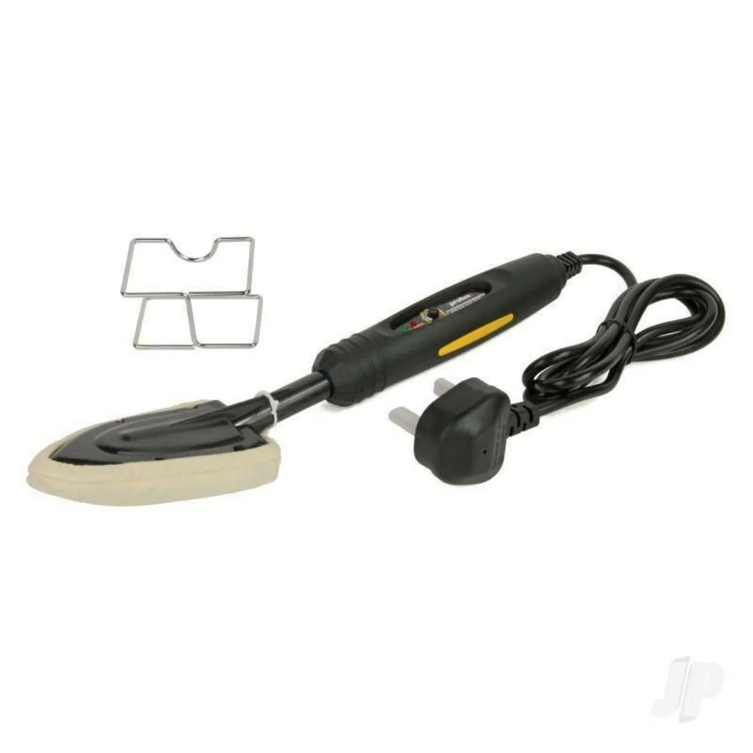 Electronic temperature control hot iron for skin model applications with cotton cover