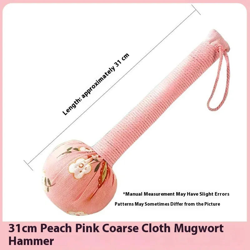 Argy wormwood hand-held massage hammer in choice of colours and 26cm or 31cm sizes.