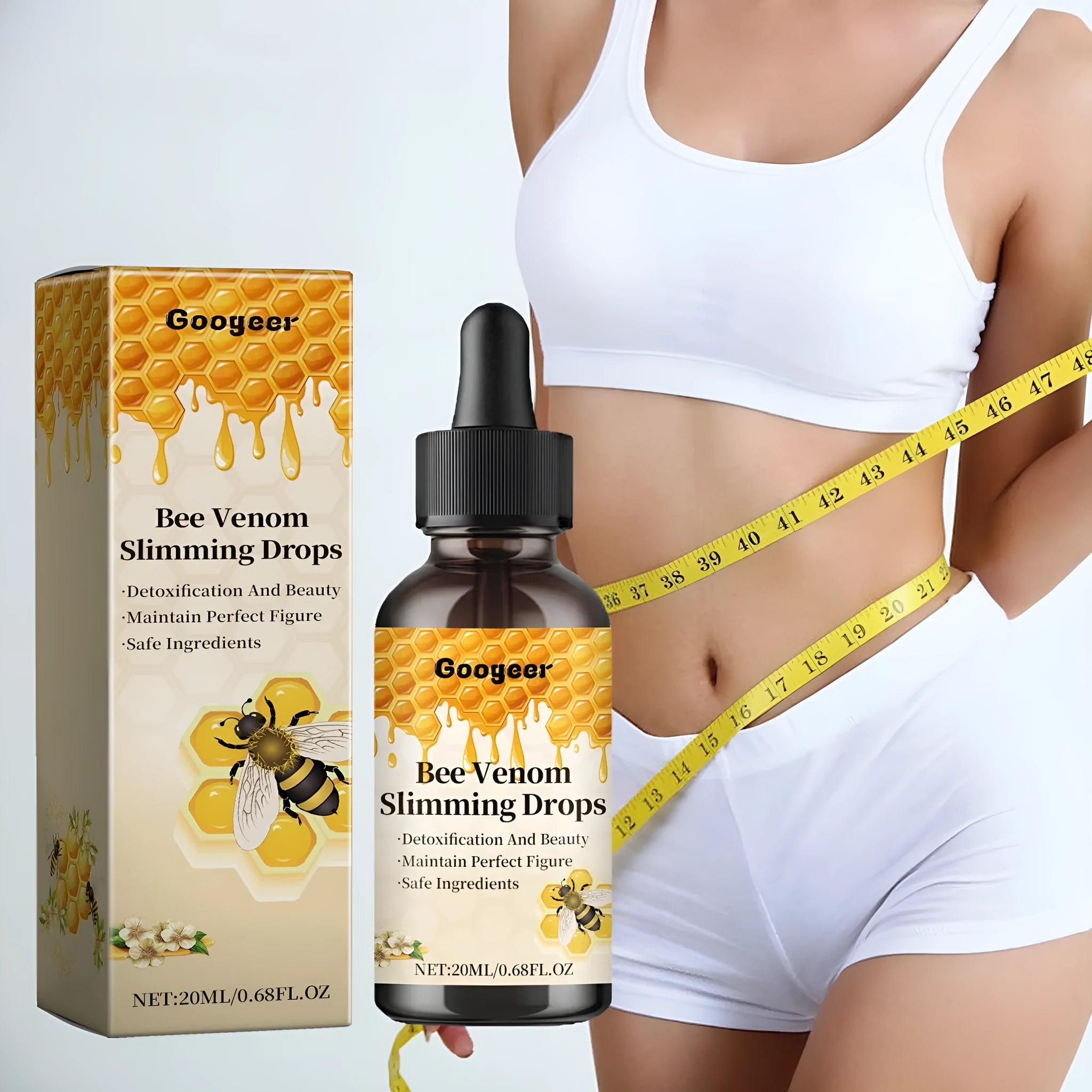 20ml Body Care Drops Light Body Shape bottle with dropper for targeted application