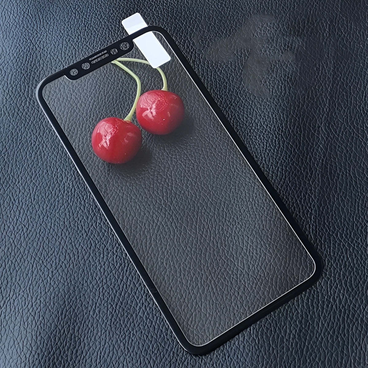 Anti-blue light 5D tempered glass screen guard for iPhone with black soft edge, full-screen HD colour film
