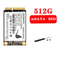 512GB mSATA SSD in black with compact 30x50x3mm size and 3 year warranty