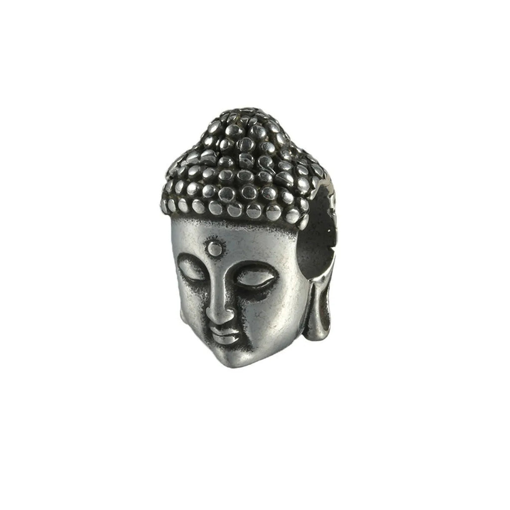 Stainless steel hollow skull and Buddha head geometric earrings for men and women.