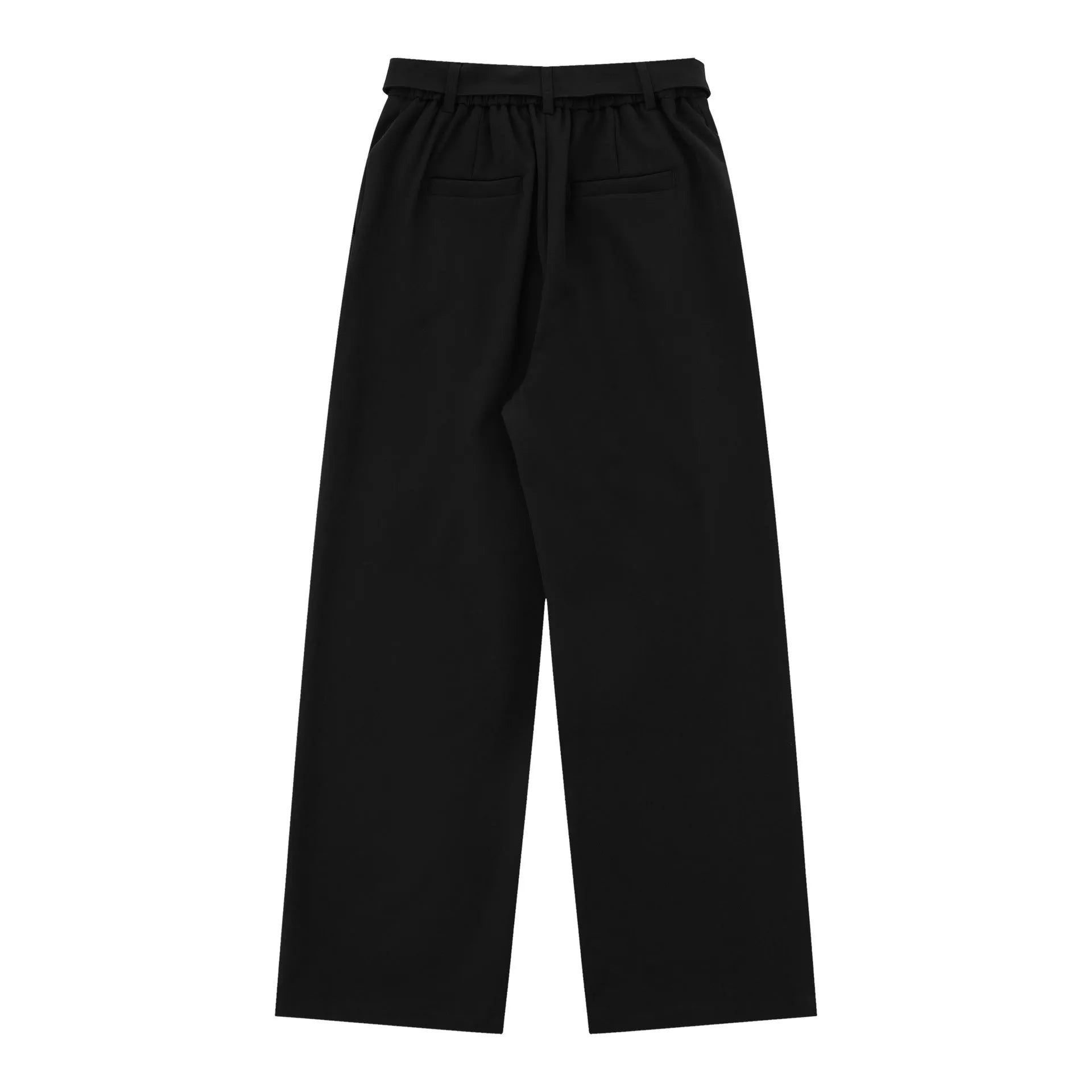 Women's loose fit high-waist wide-legged trousers in black and brown colours