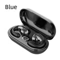 Wireless Bluetooth sports headphones with ear clip design in five colour options.