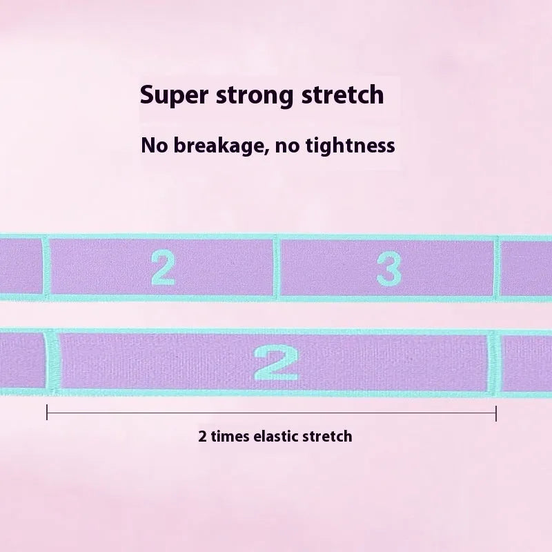 Digital eight-grid stretch belt for Latin dance and yoga in multiple colour options