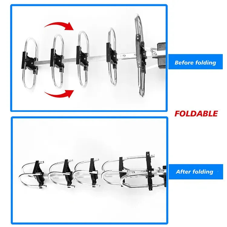 GR-1002 outdoor rotatable television antenna with high gain for digital TV reception