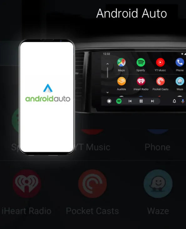 Black A7 model 2-in-1 wireless car adapter with aluminium alloy and ABS construction