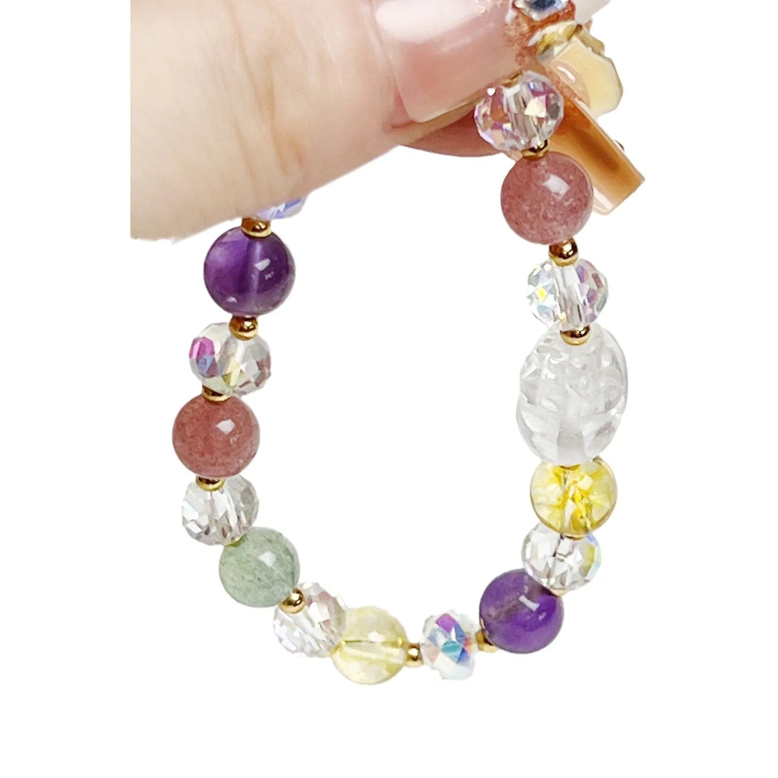 Handcrafted crystal bracelet with Phoenix Nine Tail Fox modelling and animal zodiac design for women
