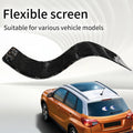LED smart bumper sticker with 110mm by 492mm screen showing custom text display