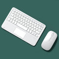 Wireless Bluetooth keyboard and mouse combo set in pink colour with charging cable