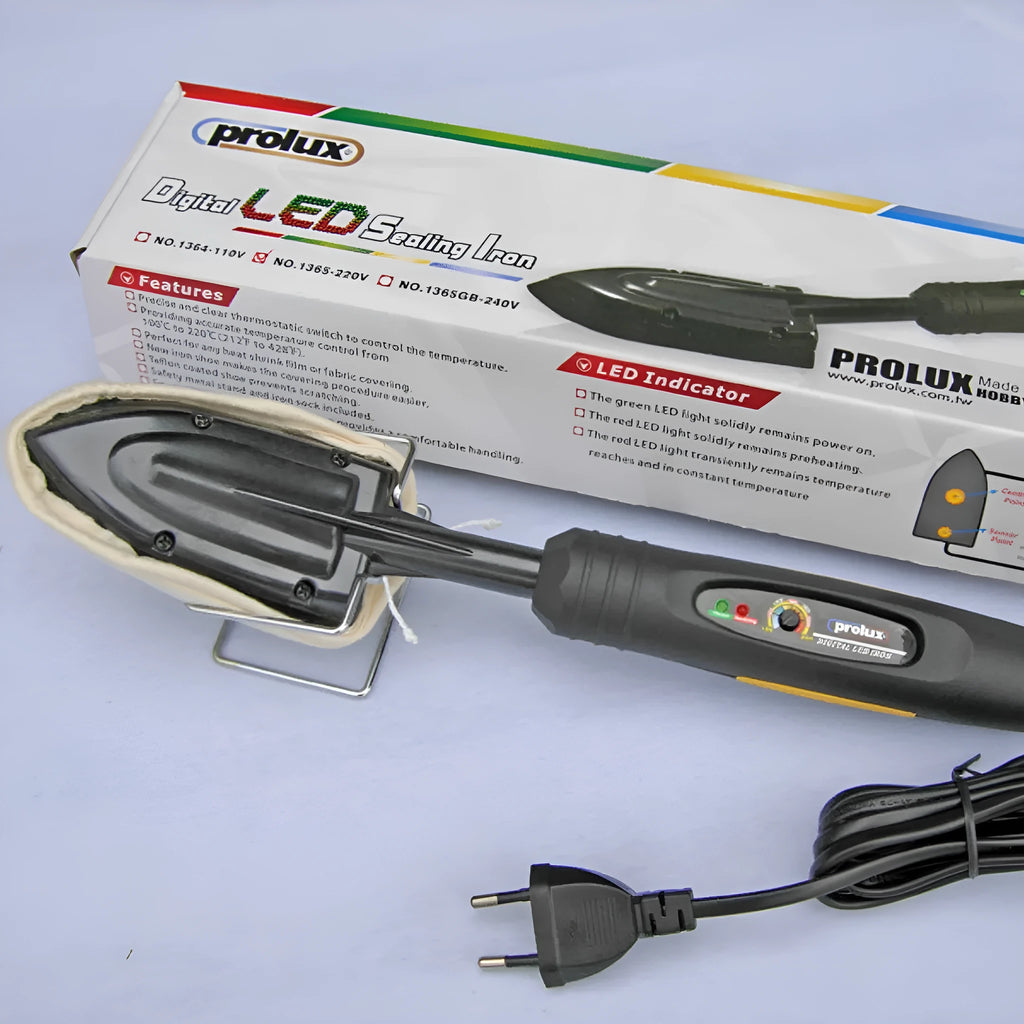 Electronic temperature control hot iron for skin model applications with cotton cover