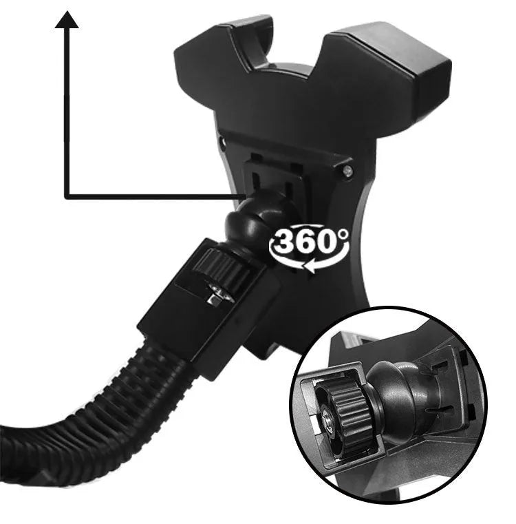 Automatic Locking Motorcycle Phone Holder Car Mount Universal for Mobile Phones ABS Plastic and Silicone Construction Bicycle and Motorcycle Compatibility Black Colour Options