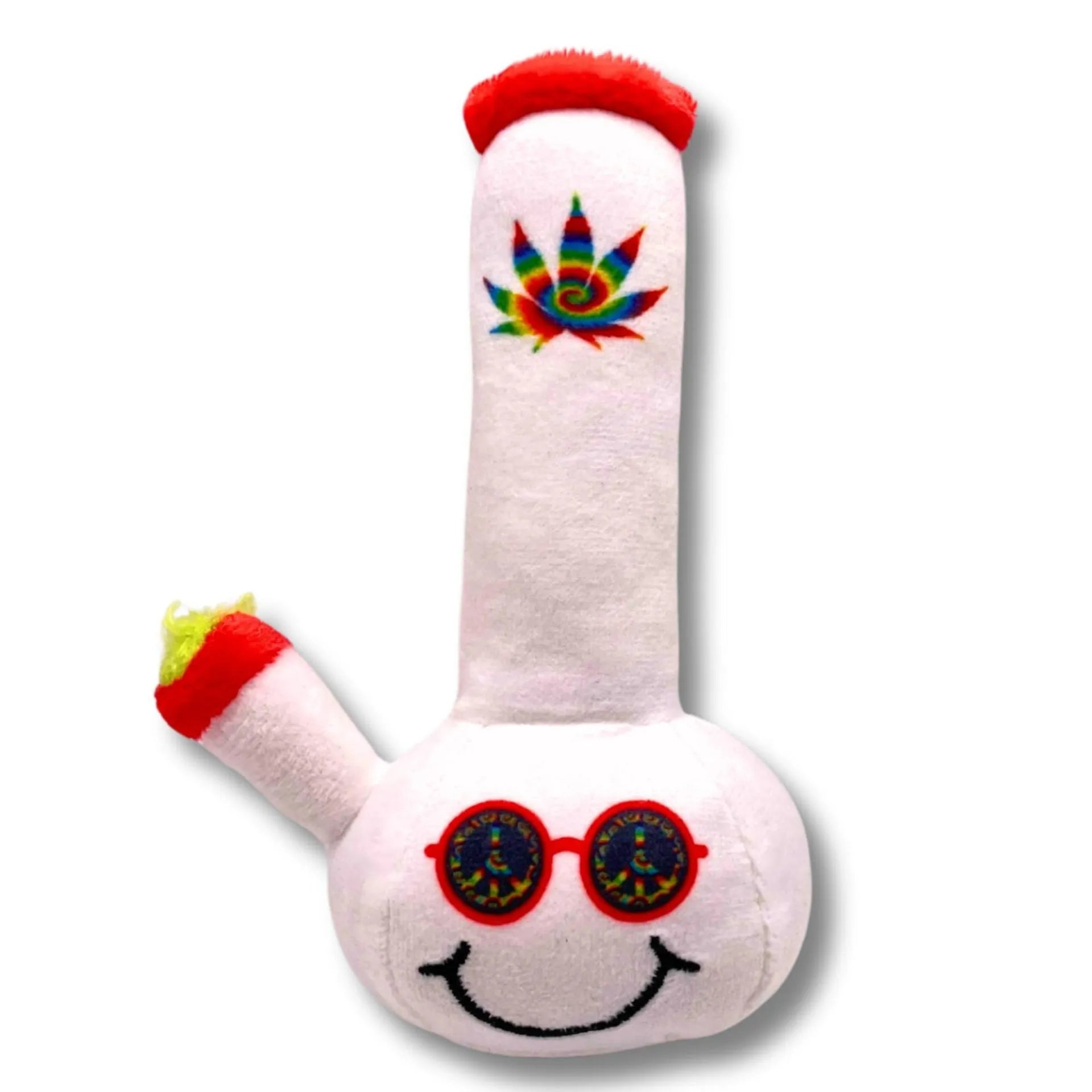Kettle-shaped plush dog toy with squeaker, 24 cm bite-resistant pet chew toy