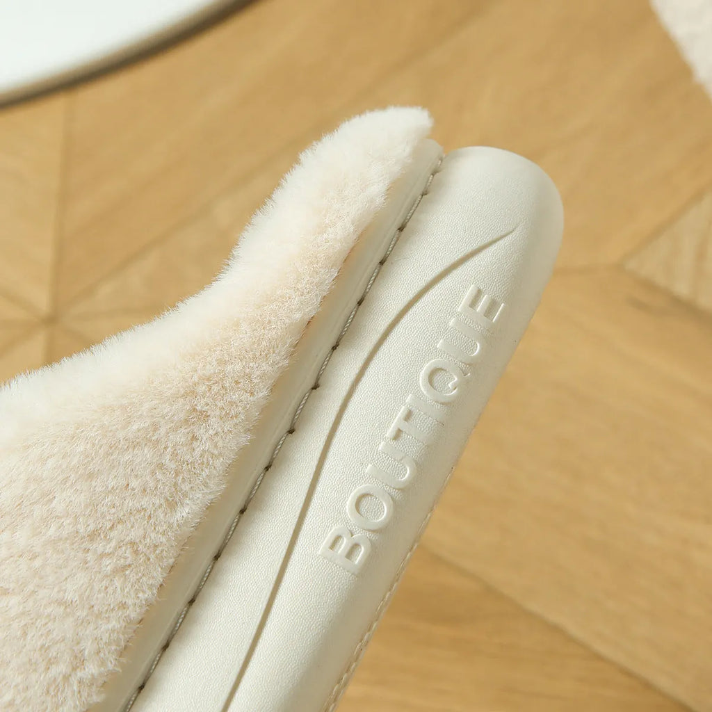 Panda cotton and linen toe ring slippers with PVC soles in adult sizes