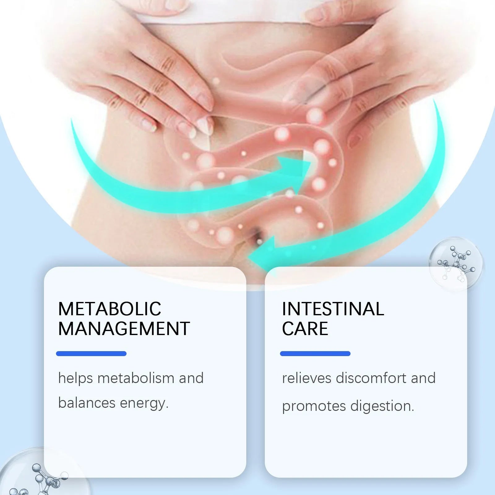 30ml bottle of Traditional Chinese Medicine Extract intestinal care drops with a droplet dispenser.