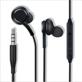 Decoding Digital extra bass wired earbuds with 3.5mm jack for Samsung Note10 S10 S8, simple plastic design, 1.2m cord